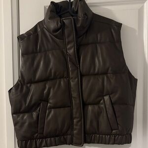 Brown Puffer Vest